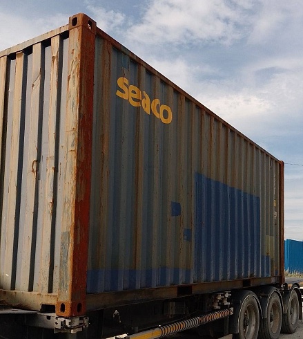 20ф контейнер синий Б/У