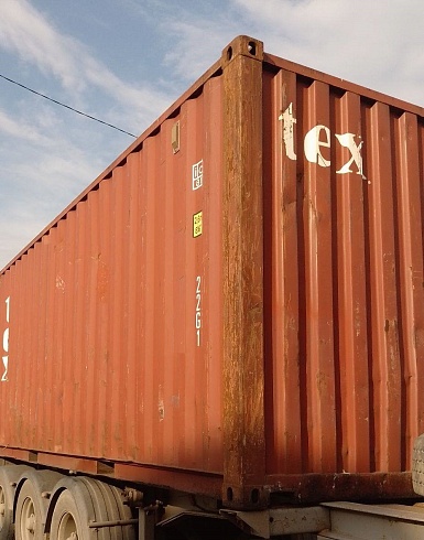 20ф контейнер коричневый Б/У