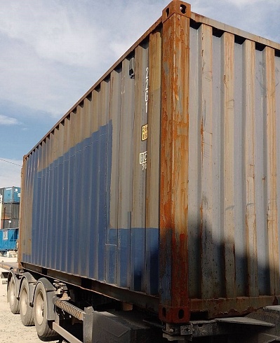 20ф контейнер синий Б/У