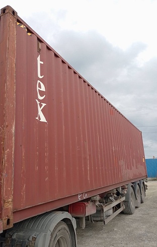 40ф контейнер коричневый Б/У